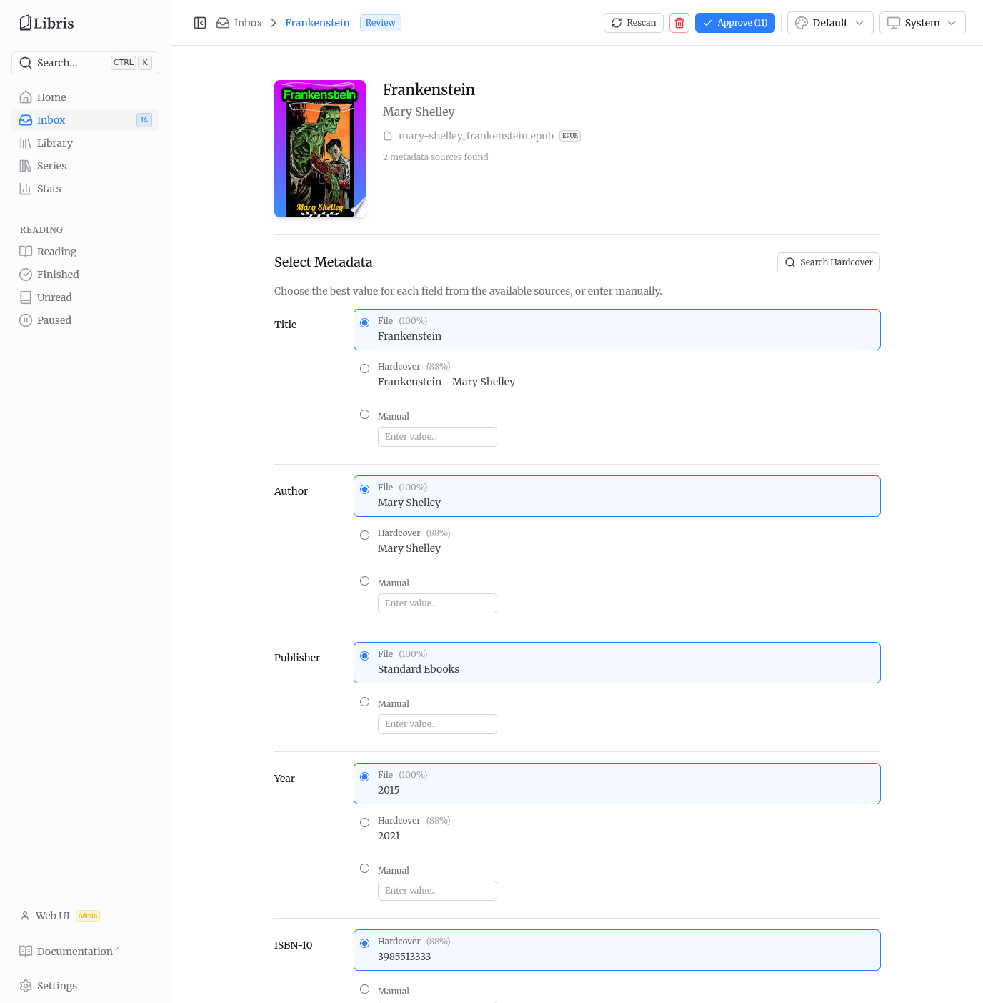 Inbox review - full page